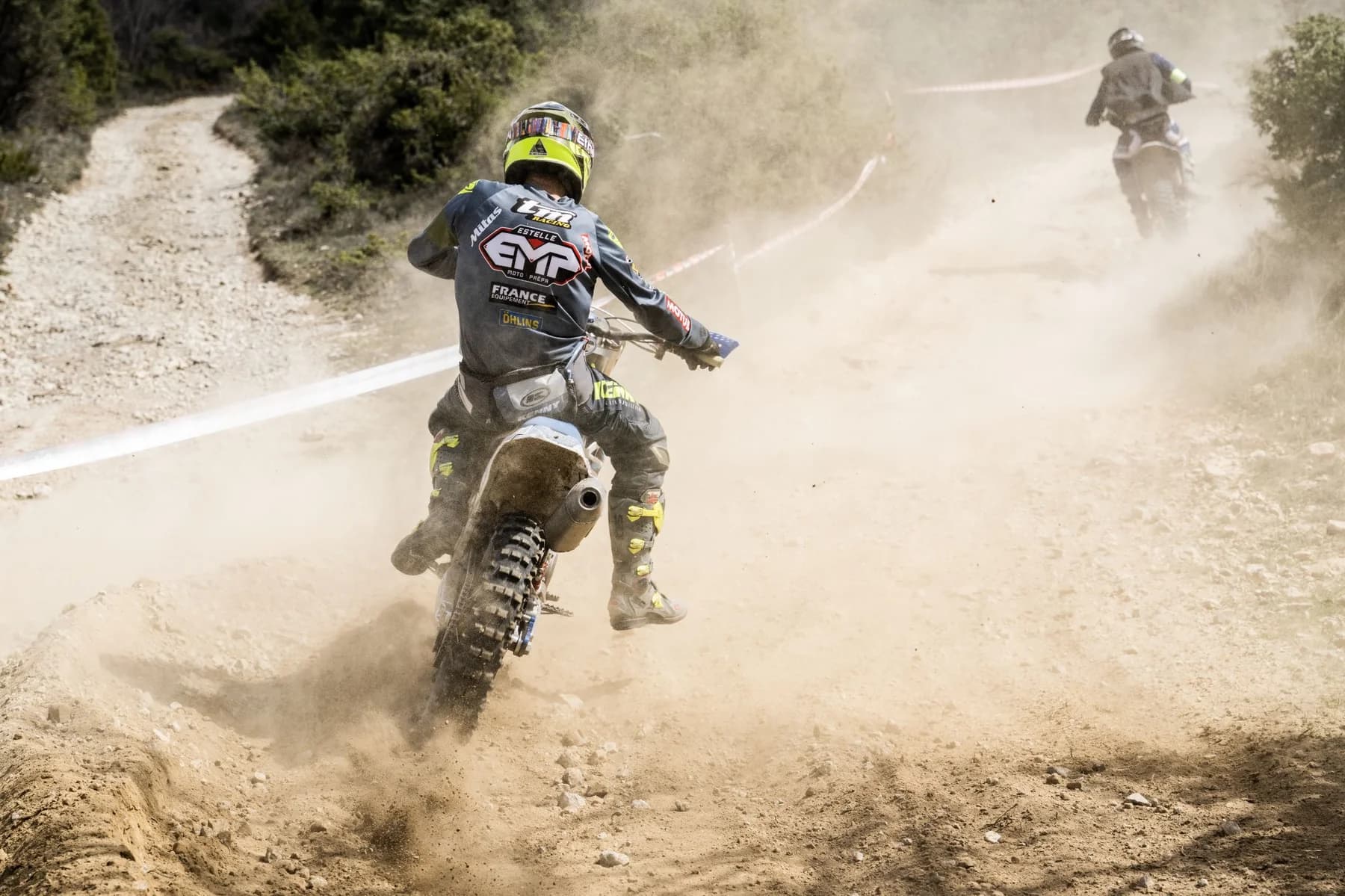 Reportage photo enduro motocross compétition en Ardèche