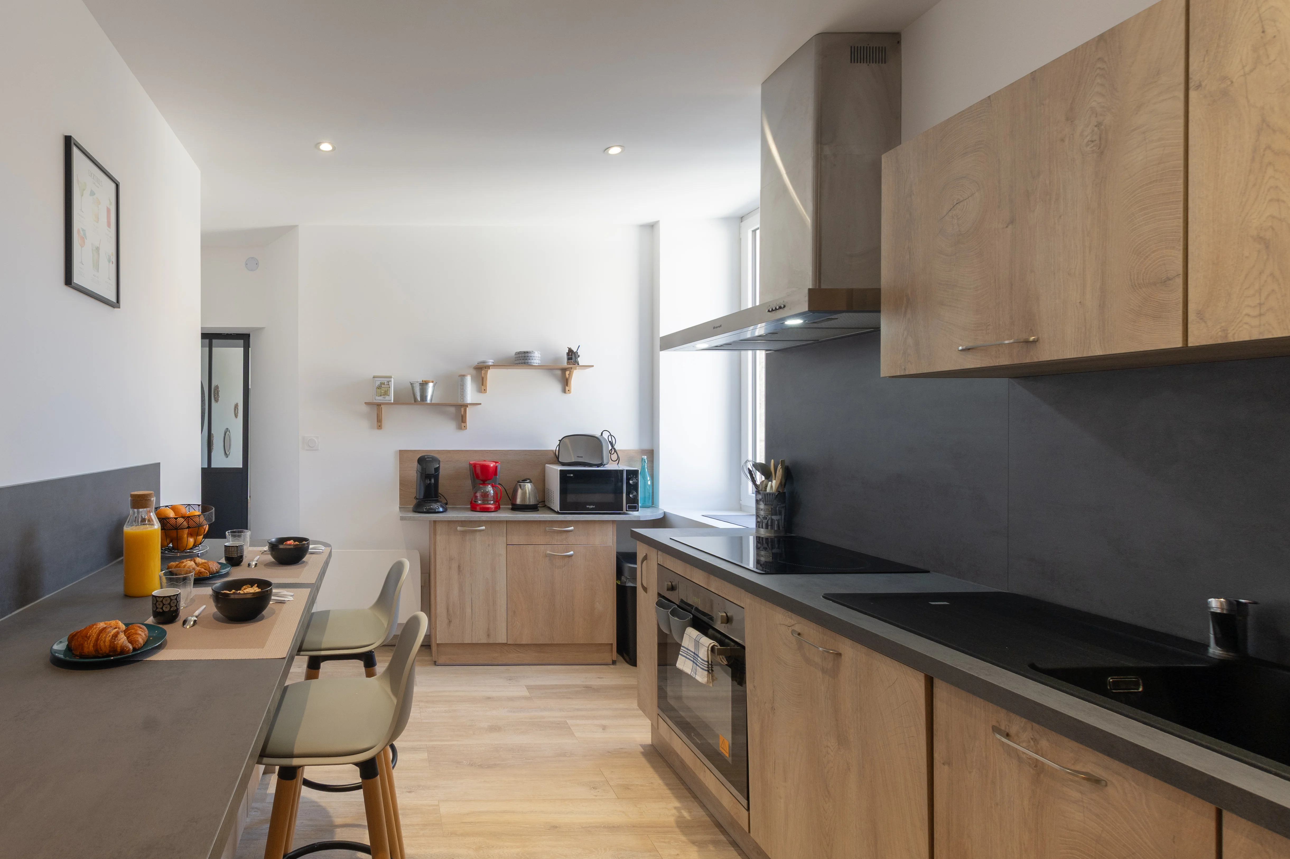 Cuisine aménagée et moderne