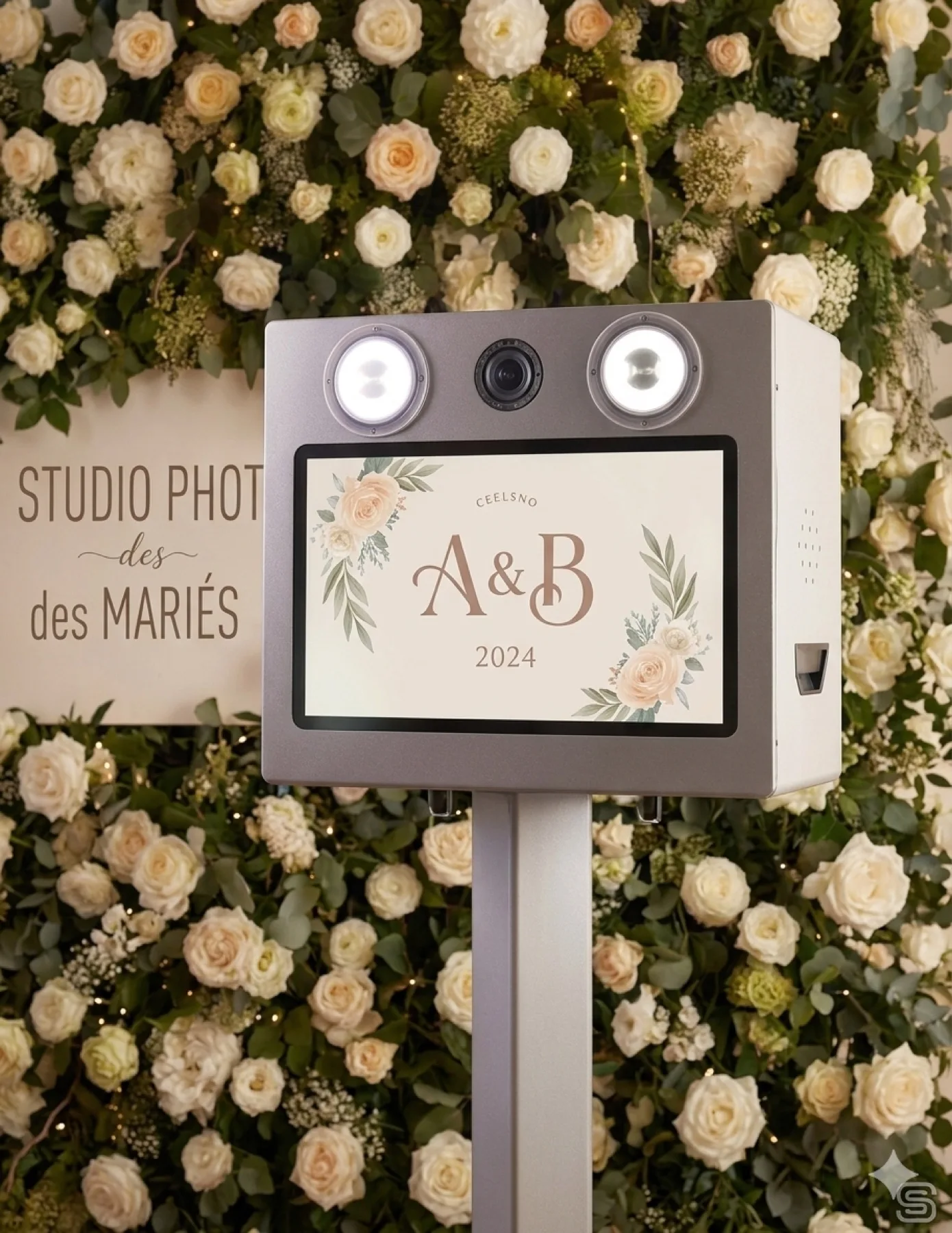 Photobooth professionnel en mariage — animation événementielle Ardèche